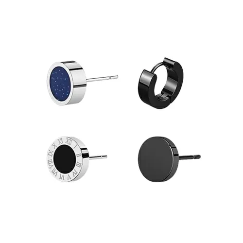 AHK Titanium Steel Stud Earrings Unisex