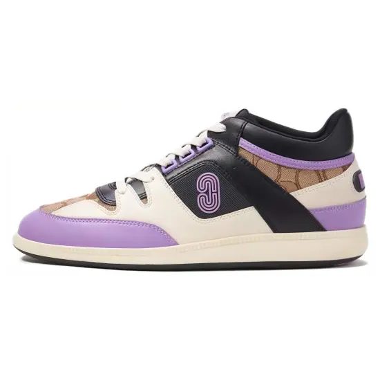 COACH Casual Shoes Men Mid-Top Purple