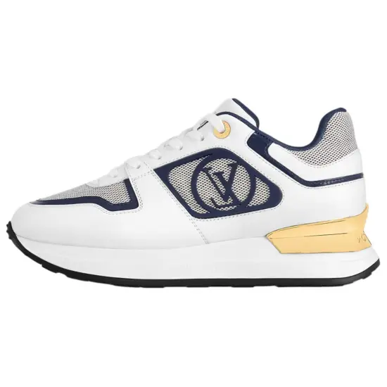 LOUIS VUITTON Run Away Abrasion-Resistant Low-Top Casual Shoes Women's White Black