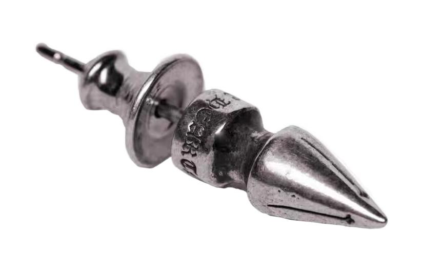 Chrome Hearts 925 Sterling Silver Stud Earrings Unisex Silver
