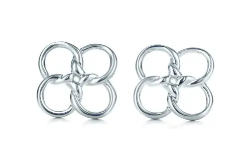 TIFFANY & CO. Stud Earrings Women's Silver