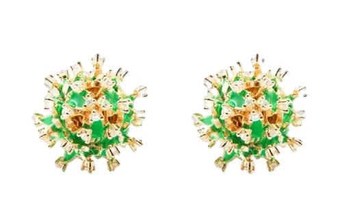 Bottega Veneta Stud Earrings Women's Green