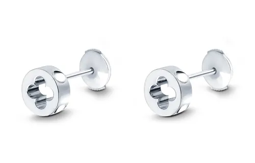 LOUIS VUITTON Empreinte Ear Studs White Gold