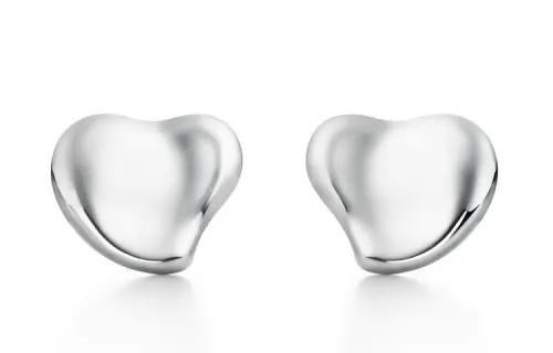 TIFFANY & CO. Elsa Peretti Collection Stud Earrings Women's Silver