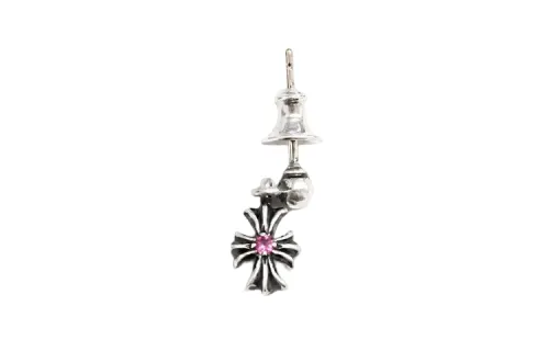 Chrome Hearts Stud Earrings Unisex Silver