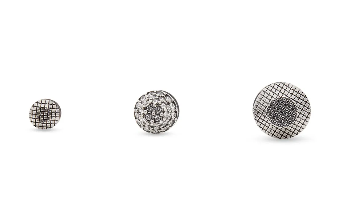【Previous Season】Cagole double-stud earring set