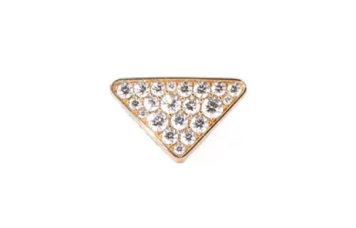 PRADA Stud Earrings Women's Gold