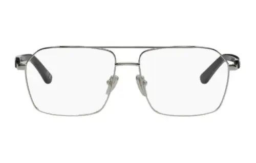 Balenciaga Acetate Aviator Eyeglass Frames Unisex Silver