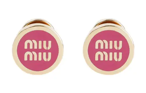 Miu Miu logo-lettering studs