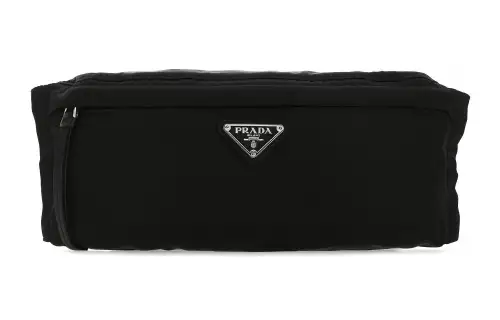 PRADA Nylon Fabric Fanny Pack Women's Black