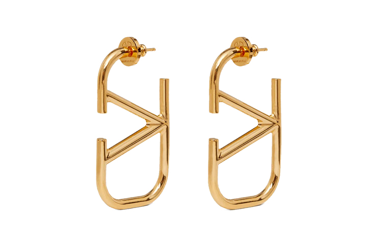 Женские серьги Valentino (золотые)
