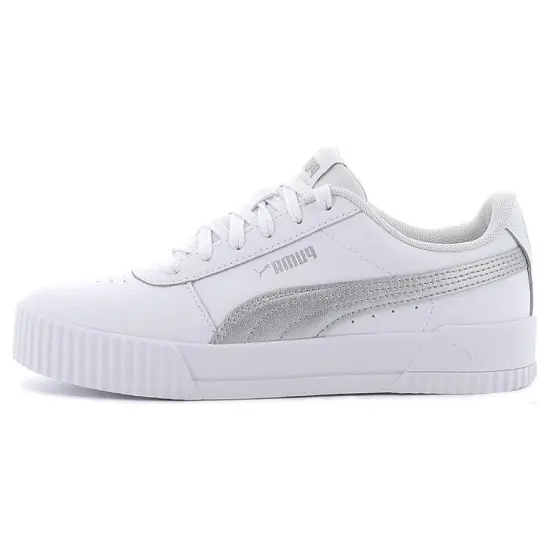 PUMA Carina Leather 'White Grey' Women's