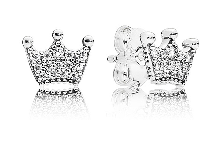 Pandora Pandora, small design cute earrings, silver 925 sample