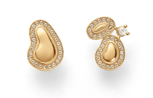 Bottega Veneta Stud Earrings Women's Gold