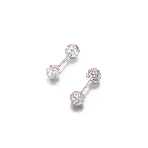 TEEX S 999 Fine Silver Stud Earrings Women's