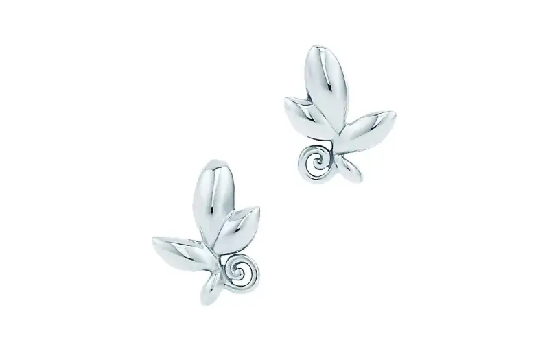 TIFFANY & CO. Sterling Silver Stud Earrings Women's Silver