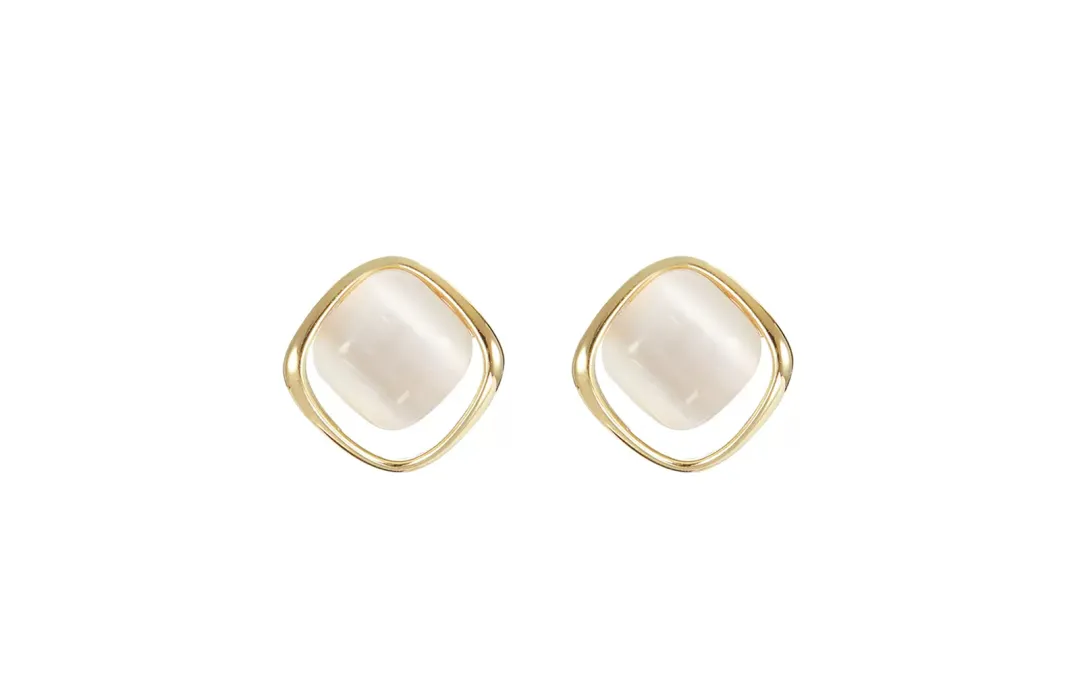 MISS TOOYA S925 Silver Needle Stud Earrings Women's