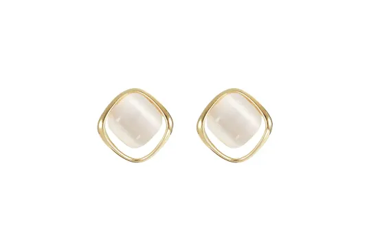 MISS TOOYA S925 Silver Needle Stud Earrings Women's