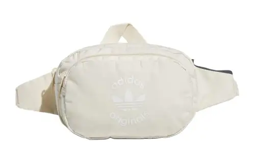 Adidas Originals Recycled Polyester Crossbody Bag, Fanny Pack Unisex Wonder White & White