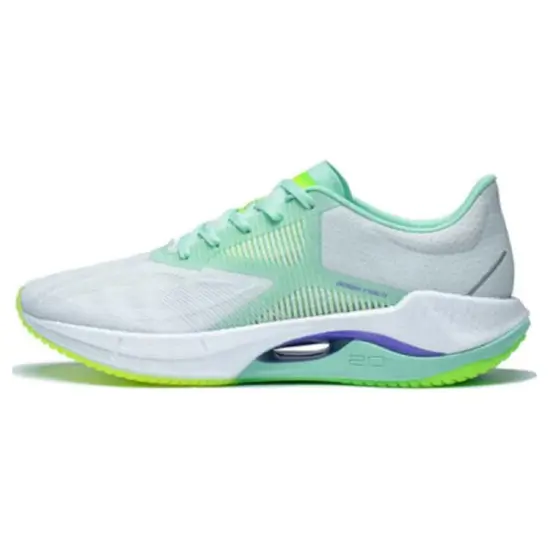 LINING Super Light 20 Running Shoes Men Low-Top Ivory/Glow Light Turquoise