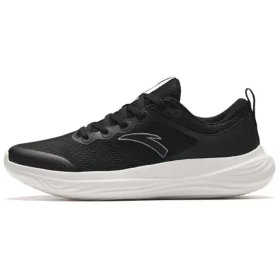 Anta Slip-Resistant Breathable Low-Top Running Shoes Men's Black