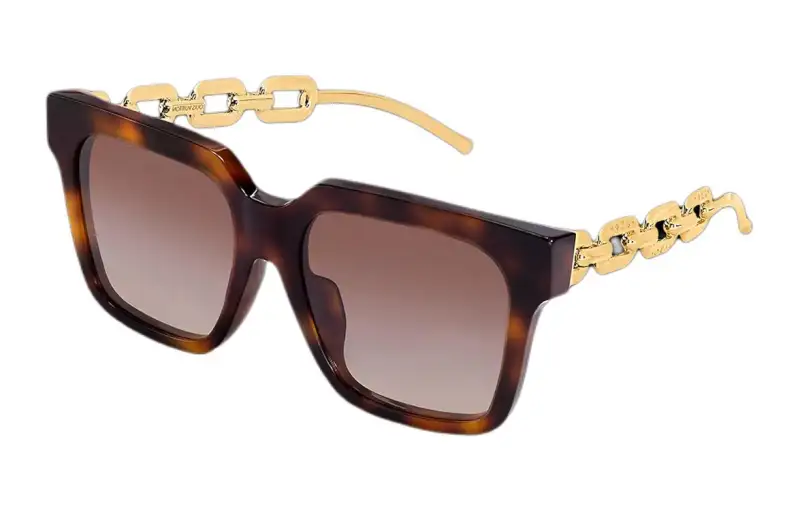 LOUIS VUITTON Square Sunglasses Unisex Tortoiseshell
