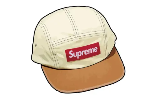 Supreme 100% Cotton Baseball Caps Unisex Ecru