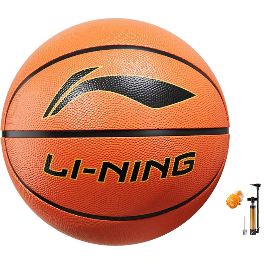 Li Ning Badfive Rubber Basketball Abrasion Resistant Brown Size 7 Training Unisex