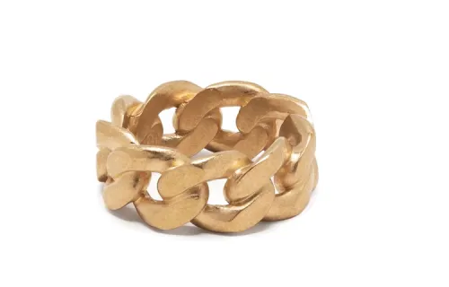 Maison Margiela Sterling Silver Rings Men's Gold