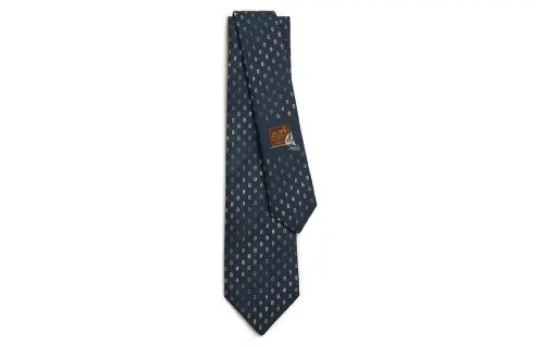 HERMES Maillons Degrades Silk Ties Men's