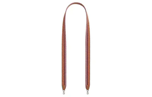 HERMES Cavale Canvas With Swift Calfskin Bag Strap Women's Aluminum Orange & Rose & Gold