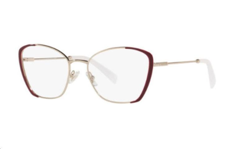 MIU MIU Metal Cat Eye Eyeglass Frames Women's Red