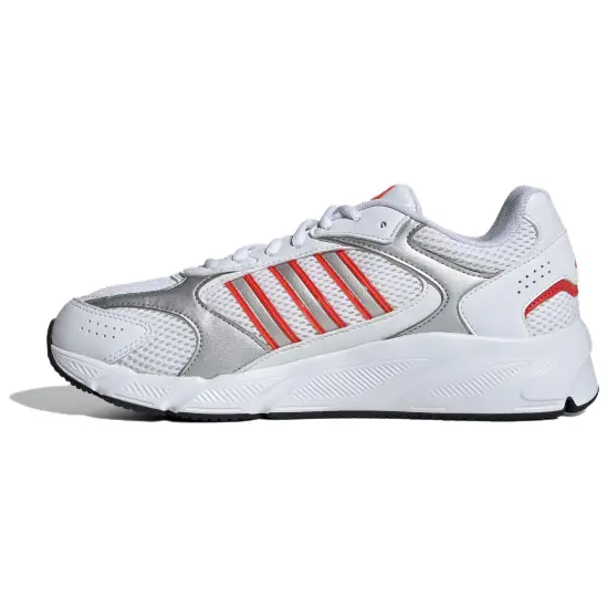 Adidas CRAZYCHAOS 2000 Cushioning Anti Slip And Wear Resistant Low Top Casual Running Shoes Men's White Silver