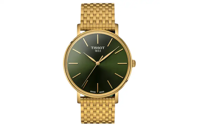 TISSOT Meishi Collection Quartz Movement 50m Waterproof Men's Watches Watch 40mm Green Dial Stainless Steel Case