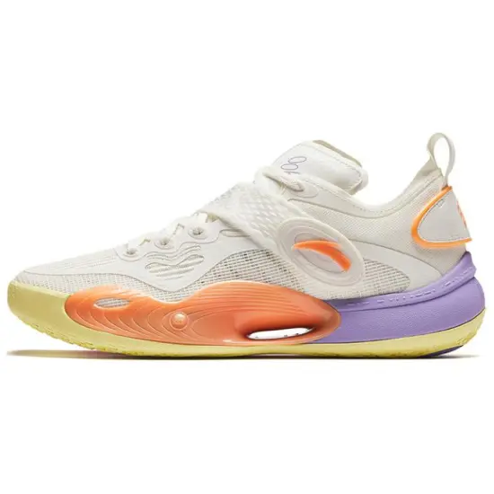 Anta Slip Resistant Low Top Basketball Shoes Men's White