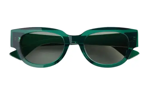 Bottega Veneta Oval Sunglasses Women's Green