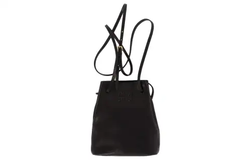 MIU MIU Leather Shoulder Bag, Crossbody Bag Mini Women's Black