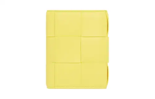 Bottega Veneta Leather Wallet Women's Light Yellow