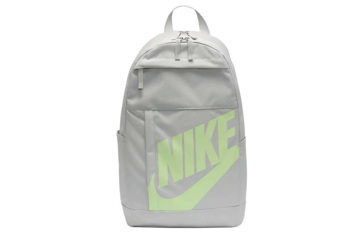 Nike Recycled Polyester Backpack Unisex Light Silver & Mist Green