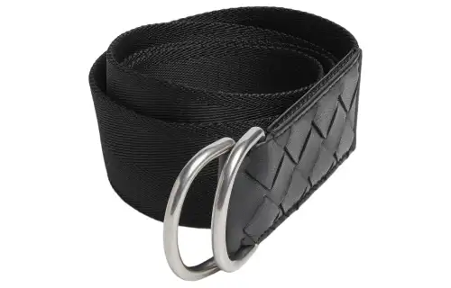 Bottega Veneta Sheepskin Belts Men's Black Width 4cm
