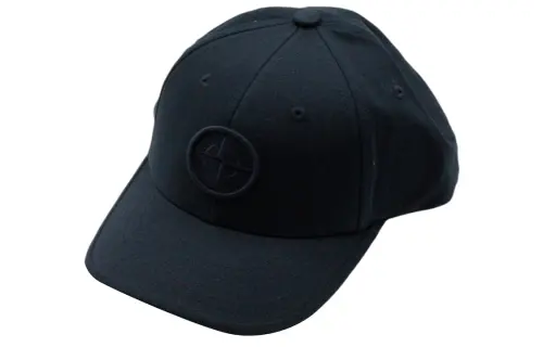 Stone Island Compass-Motif Curved Peak Baseball Cap