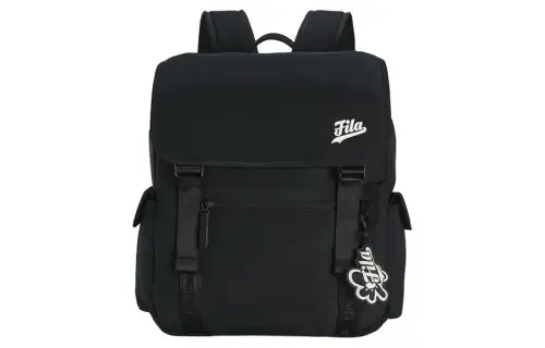 FILA FUSION Fabric Backpack Regular Unisex Pitch Black