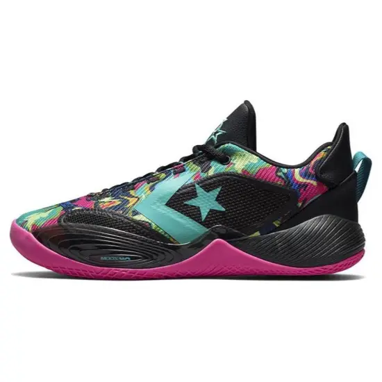 Converse All Star BB Shift Ox Black Pink Teal