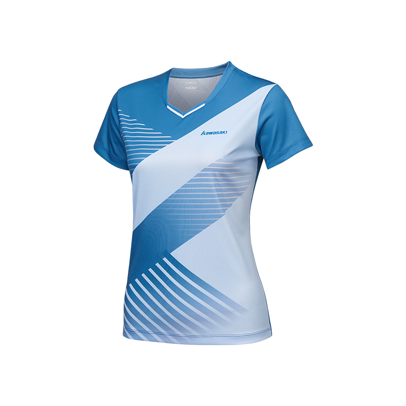 Kawasaki Badminton Jersey Unisex Gray Blue