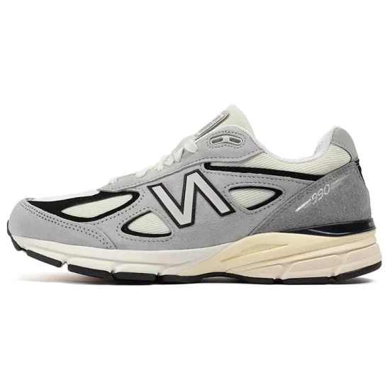 New Balance 990v4 MiUSA Teddy Santis Grey Black Cream