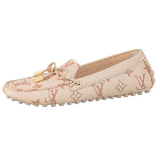 LOUIS VUITTON Gloria Gommino Loafers Women's Pink