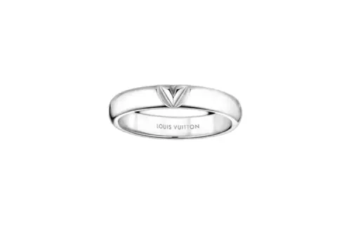 LOUIS VUITTON Lv Volt Multi Wedding Band White Gold