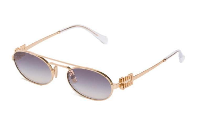 Женские очки MIU MIU Авиатор (золотые)
