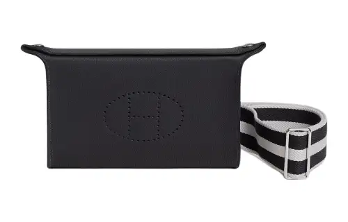 HERMES Videpoches Silver Tone Buckle Togo Calfskin Videpoches Bag, Fanny Pack, Shoulder Bag, Crossbody Bag Men's