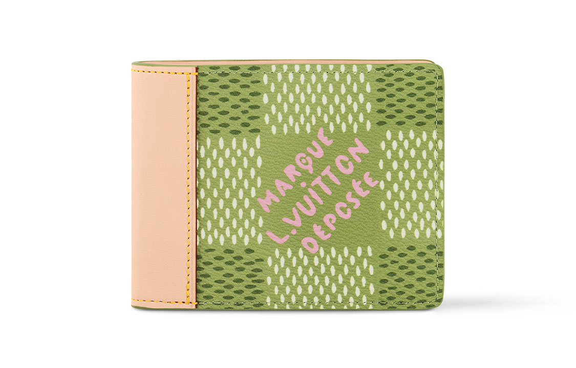 LOUIS VUITTON By Tyler The Creator Slender Wallet Green Damier Golf